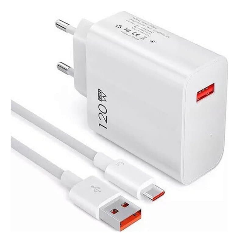 Carregador Xiaomi 120W com cabo USB-C