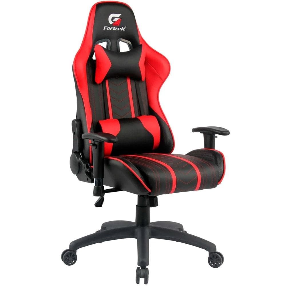 Cadeira gamer Fortrek Black Hawk • preta/vermelha